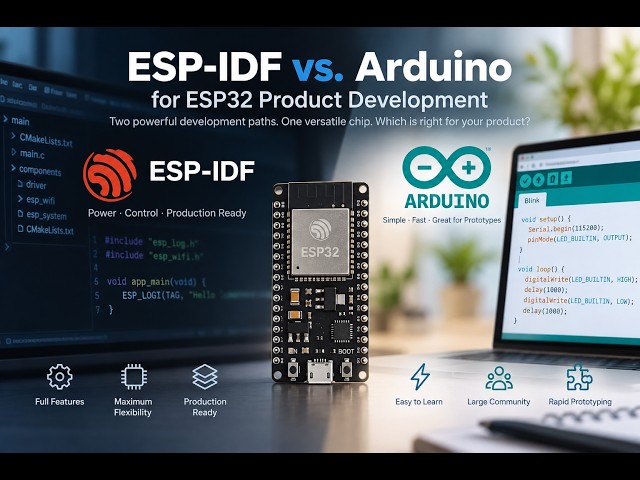 ESP-IDF vs. Arduino for ESP32 Product Development: Choosing the Right Firmware Foundation