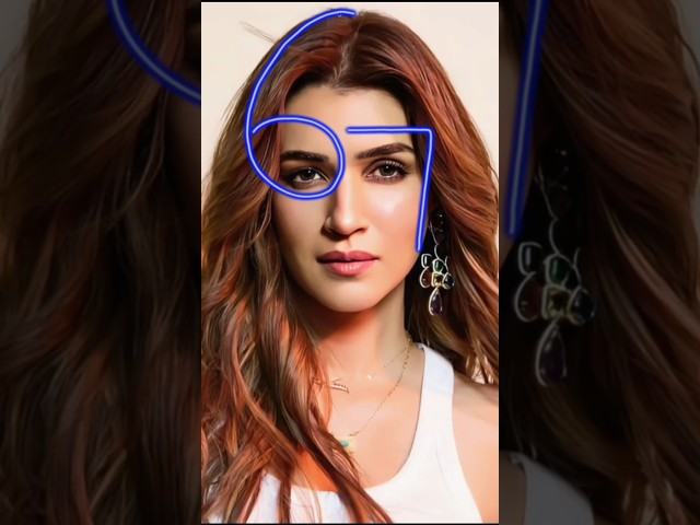 How to Draw Kriti Sanon ✨#ytshorts #tutorial