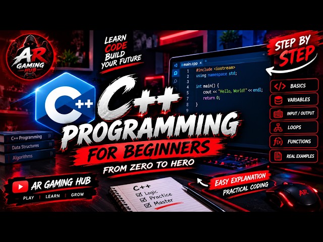 🔥 C++ Programming Full Tutorial for Beginners | AR Technical Official