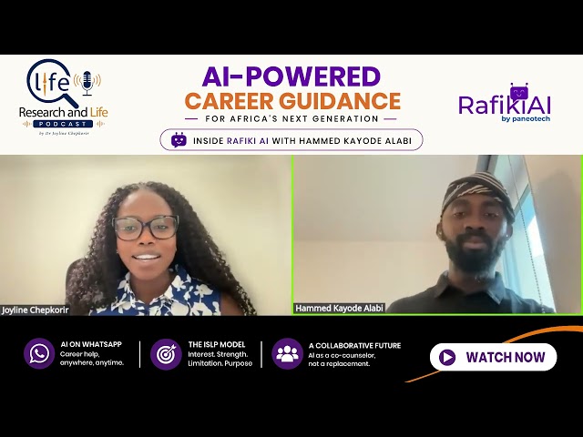 Rafiki AI: The Career Advisor in Your WhatsApp | Hammed Kayode Alabi | Research & Life Podcast