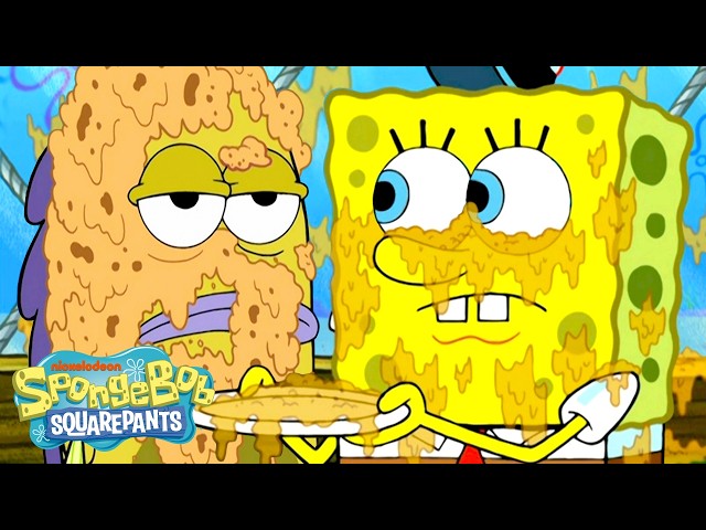 SpongeBob's MESSY Food Moments! 🍔 | 10 Minutes | SpongeBob