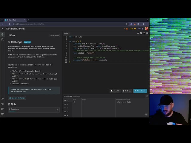 Day 3 of doing Rust coding challenges to not get Rusty;)