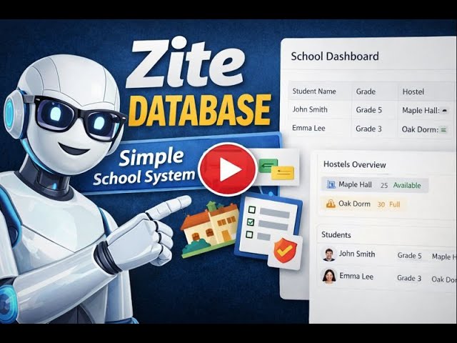 Zite Database explained — building a simple school system