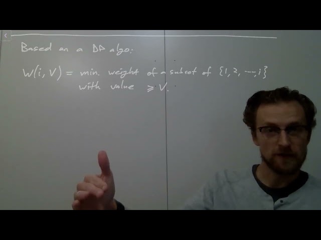 CS 5720 L26 03 Knapsack FPTAS