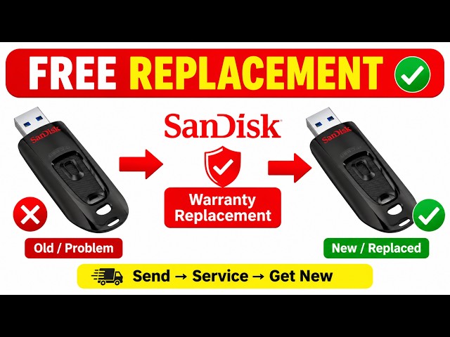 SanDisk 128GB Pen Drive Data Transfer Error 😱 | How did I get a FREE Replacement? Warranty Claim