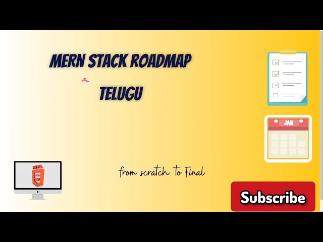 MERN Stack Development Roadmap in Telugu | Full-stack Developer 2025 | MERN Stack Complete Guide