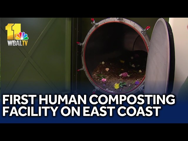 East Coast's first human composting facility opens in Maryland