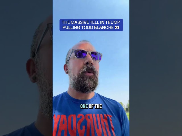 The brutal tell in #Trump threatening to pull #ToddBlanche for attorney general #politics #news