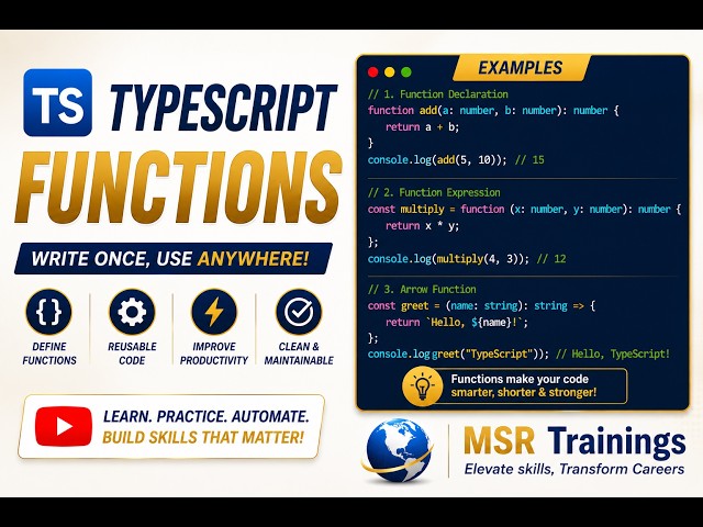 Typescript Functions - Part 2 Session 9 - 🚀 Master Playwright with Typescript