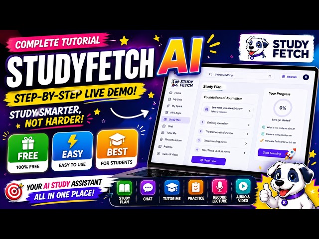 StudyFetch AI Explained & Tutorial | Best AI Study Assistant for Students?