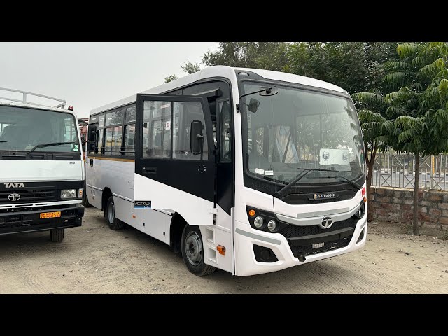 Tata Marcopolo StarBus Prime 24+D Seater 2025 Model Staff Bus Review (Price, Features, Mileage)
