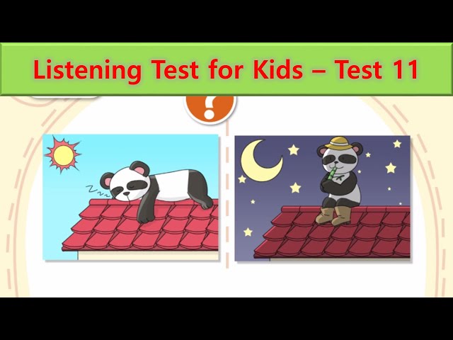 Listening Test for Kids | Test 11