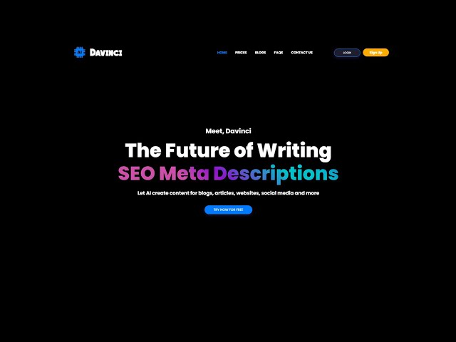 OpenAI Davinci - AI Content Creation SaaS Business