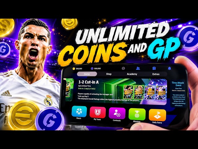 eFootball Hack - eFootball 2026 Free Coins and GP (iOS, Android) Tutorial