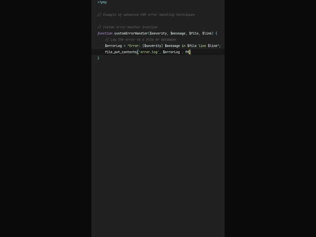 How can developers improve #php error handling? mastering #php error handling advanced techniques