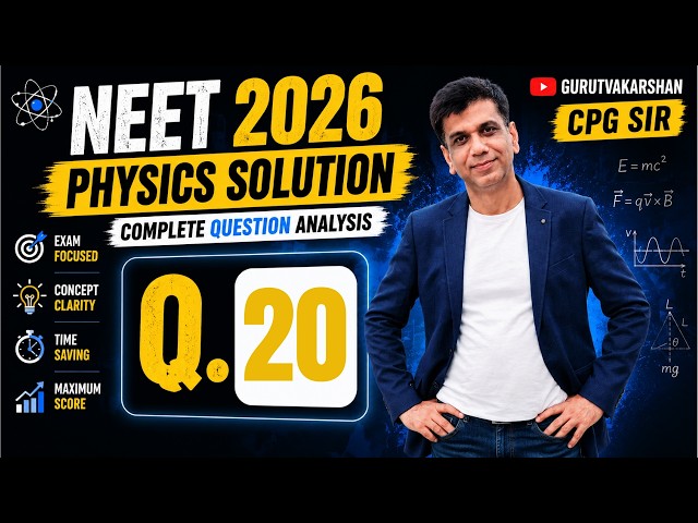 NEET 2026 Physics Solution | Q20 | 🧠 Interference & Diffraction: Theory!