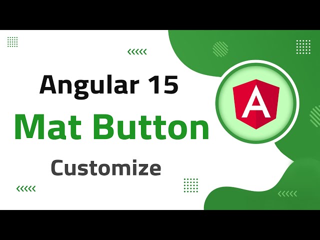 4) Mat Button Customization Magic in Angular 15 | angular material | angular 15 tutorial