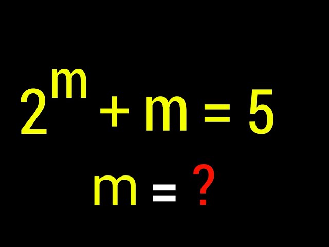 Exponential Math Problem | Solving Olympiad Math Equations