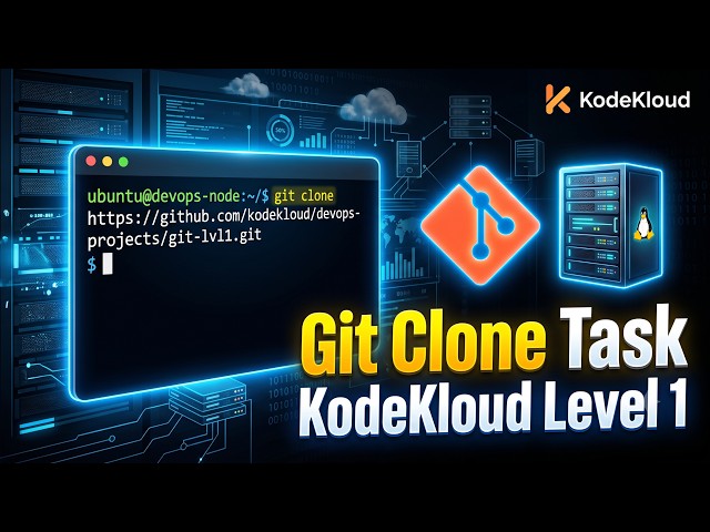 KodeKloud Git Level 1 | Clone Git Repository on Storage Server | DevOps Practice Lab
