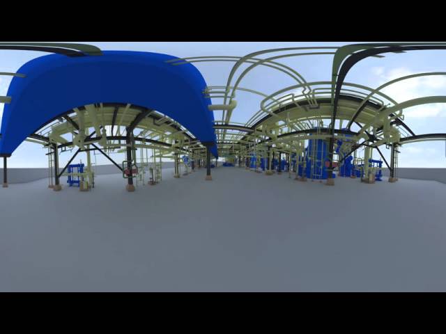360 vr 3D Oil and gas plant