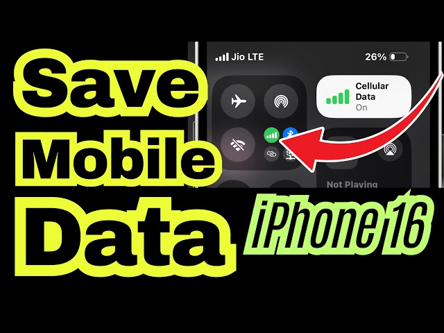 How to Save Mobile Data on iPhone 16 Pro, 16 Pro Max | Reduce Data Usage