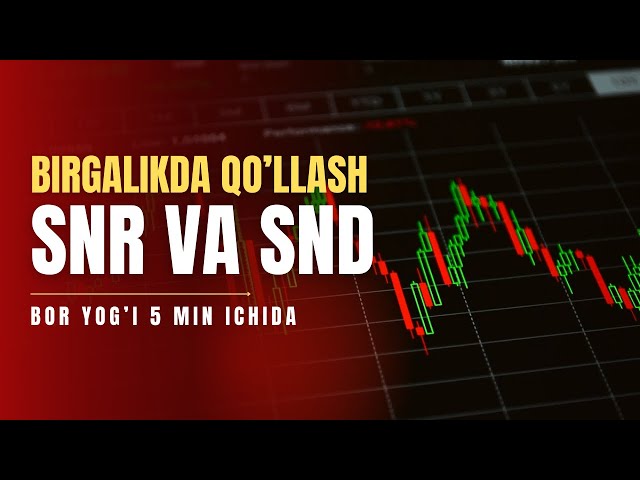 SNR VA SND STRATEGIYALARINI 5 DAQIQA ICHIDA O'RGANAMIZ | SUPPORT AND RESISTANCE | SUPPLY AND DEMAND