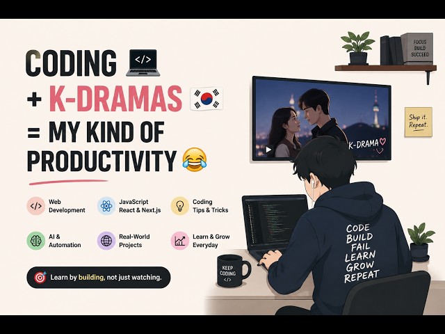 Watching K-Drama and coding ₹5K project