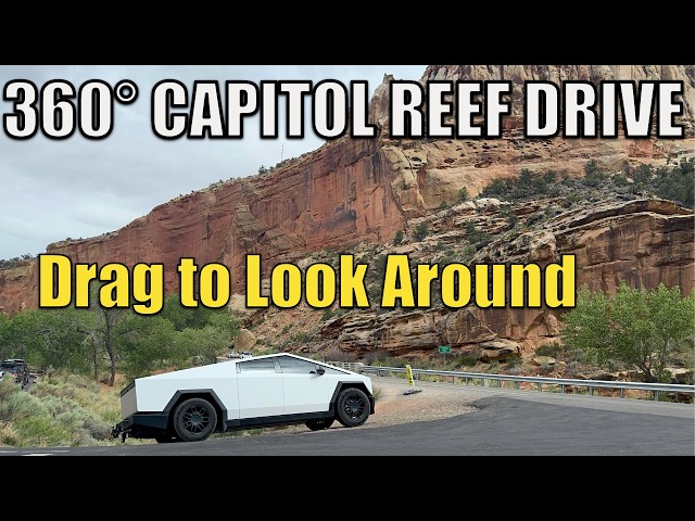 Full 360° Capitol Reef Drive: Paved + Off-Road | Tesla Cybertruck 🏞️ | EVRV918