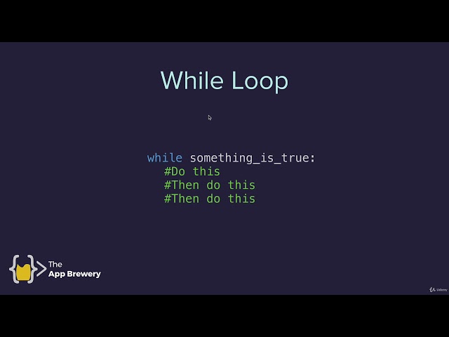 While Loops | 100 Days of Code: The Complete Python Pro Bootcamp for 2022