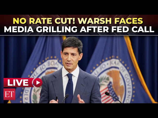 LIVE | No rate cut! Chair Kevin Warsh faces tough media qestions after fed holds rates