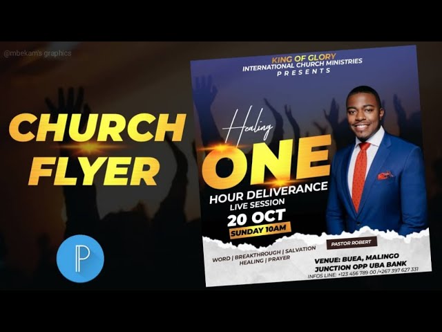 SEE THIS COOL CHURCH FLYER I MADE WITH PIXELLAB | PIXELLAB TUTORIAL 2023