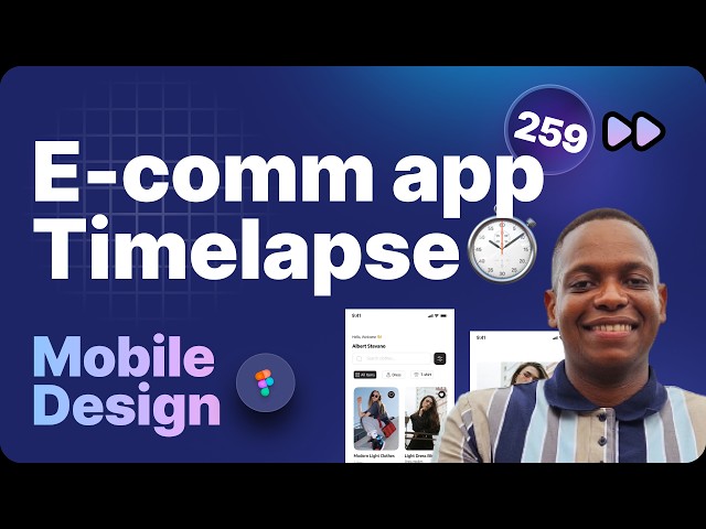 From Concept to UI: E-Commerce App Design Timelapse
