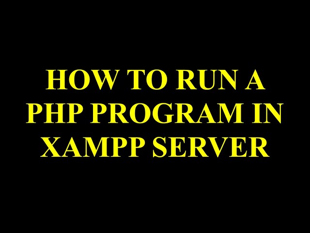 How to run a simple PHP program in #XAMPP Server for Windows  #Tamil