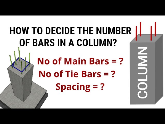 How to decide the number of bars in a column? | Column design | Civil Tutor