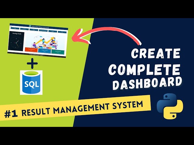 🚀🎓 #Part 1: Create Student Result Management System with Database in Python | Zero to Hero Course🔥🔥🔥