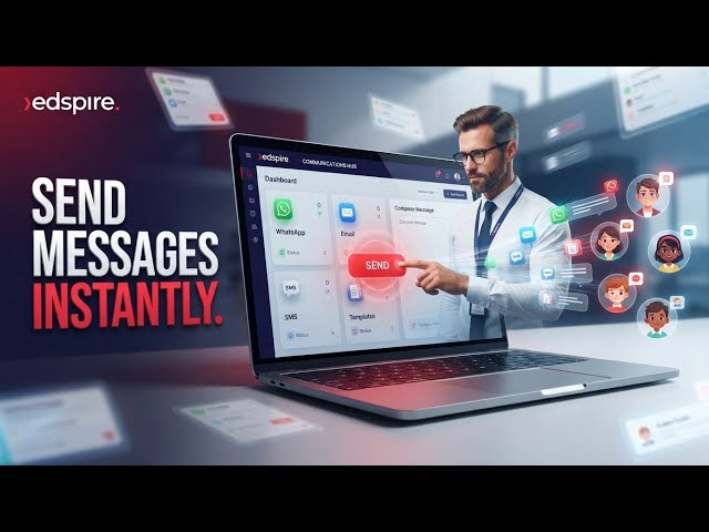Edspire - Messaging Module Explained | Send WhatsApp & Emails