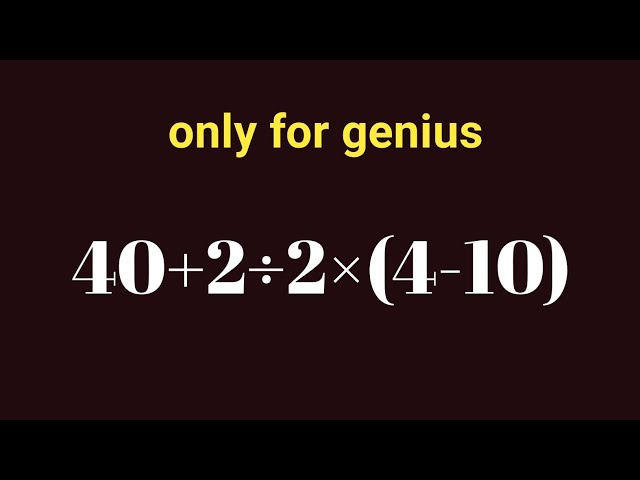 **Can You Beat This Impossible Math Puzzle? 🤯 Most People Fail!
