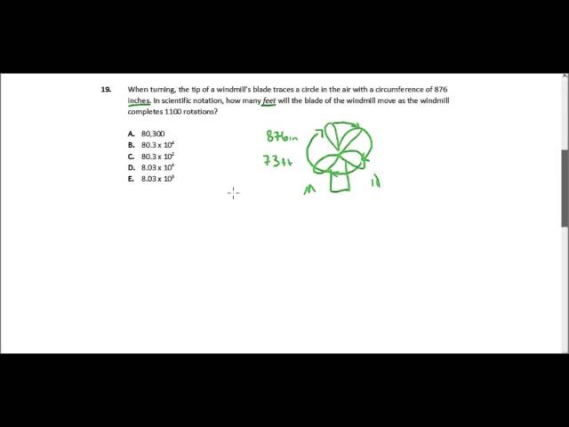 ACT Math Practice, Question 19: Scientific Notation