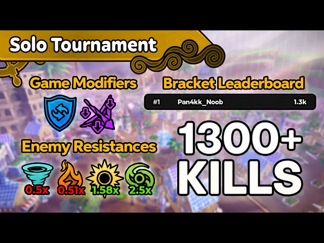 How to Get 1300+ Kills in Solo Tournament! | Anime Expeditions Roblox