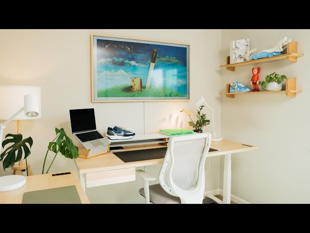 Tiny Home Office & Desk Setup Makeover | Artist Dream Workspace