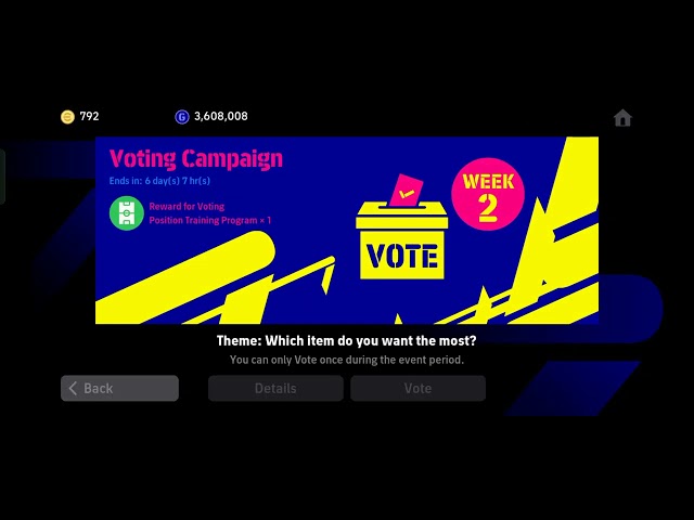 How to Vote in Efootball Mobile Tutorial 😁