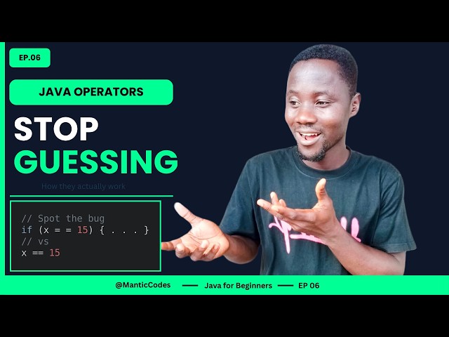 Master Java Operators in 15 Mins (Arithmetic, Logical, & More)