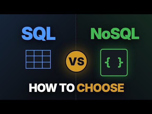 SQL vs NoSQL: How to Actually Choose