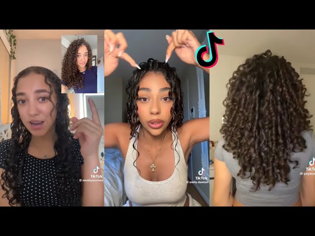 2026 Curl training DAMAGED hair🥰| TikTok Compilation 