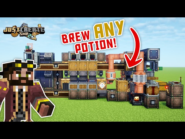 EASY potion brewing in Minecraft Create Mod!