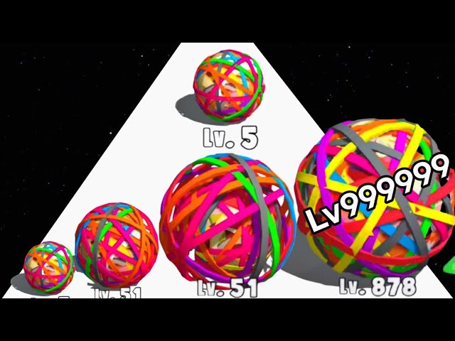 Rubberball Runner vs Snake Clash - Gameplay Walkthrough (ASMR Max Level, Math Games) 