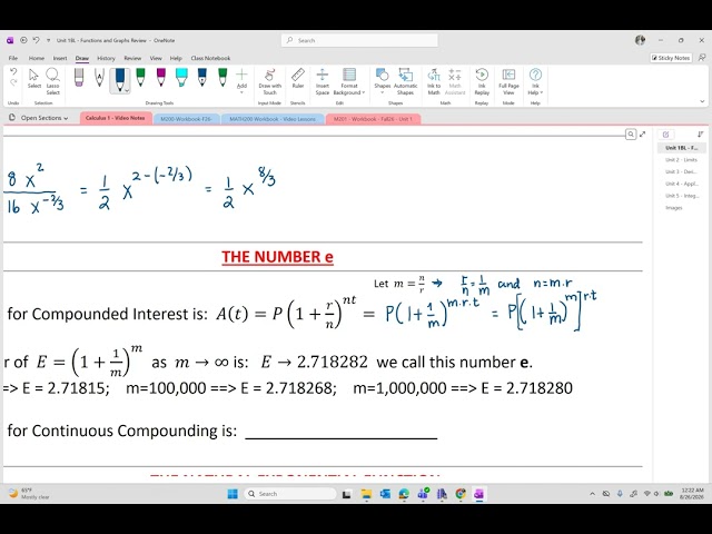 Calculus 1 - 1.5.A Exponential and Logarithmic Functions Review Part A