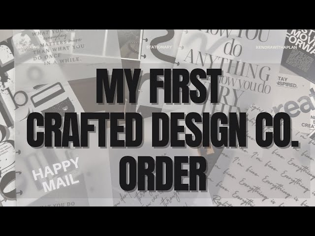 Opening My First Crafted Design Co. Order | Stationery Happy Mail