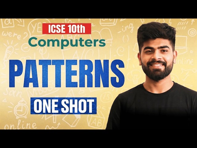 🔥 Pattern Programs | ICSE Class 10 Computer Applications | ICSE Class 10th | ICSE 2027