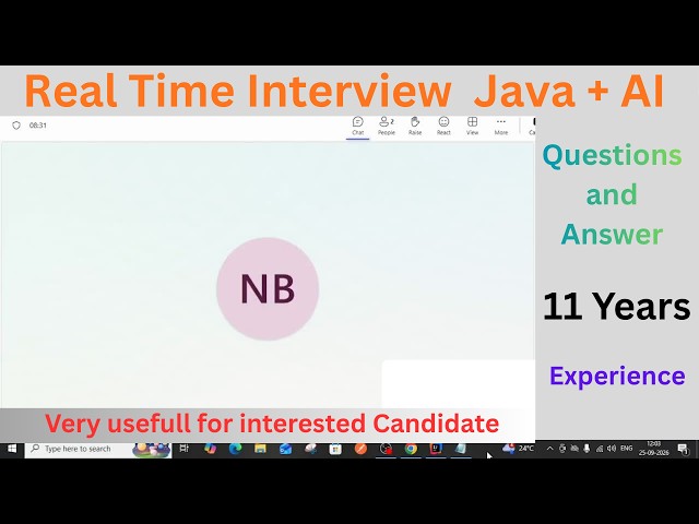 Real-Time AI Java Spring Boot Architect Interview 2026 | System Design, GenAI & Production Scenarios